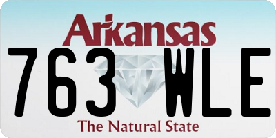 AR license plate 763WLE