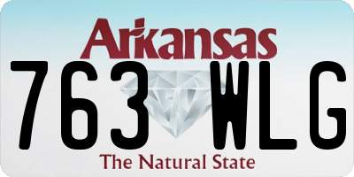 AR license plate 763WLG