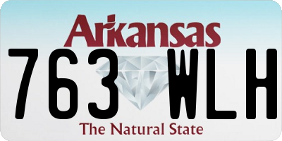 AR license plate 763WLH