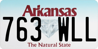 AR license plate 763WLL