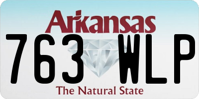 AR license plate 763WLP