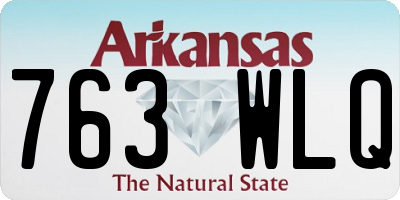 AR license plate 763WLQ