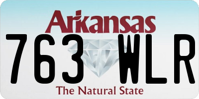 AR license plate 763WLR