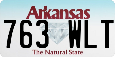 AR license plate 763WLT
