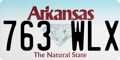 AR license plate 763WLX
