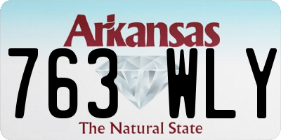 AR license plate 763WLY
