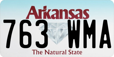 AR license plate 763WMA