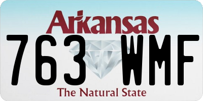 AR license plate 763WMF