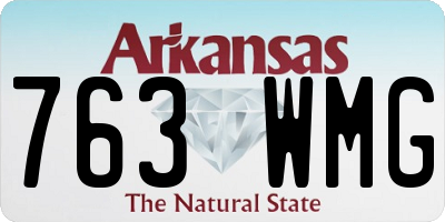 AR license plate 763WMG