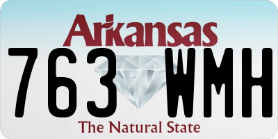 AR license plate 763WMH