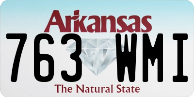 AR license plate 763WMI