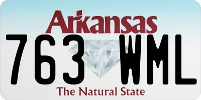 AR license plate 763WML