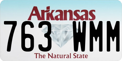 AR license plate 763WMM