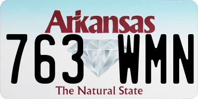 AR license plate 763WMN