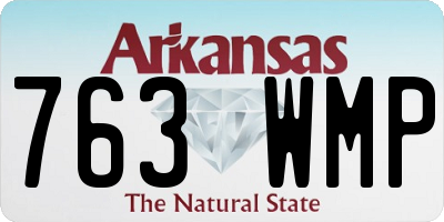 AR license plate 763WMP