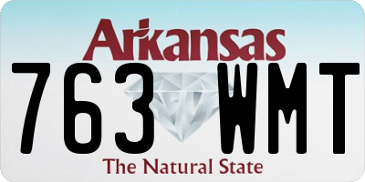 AR license plate 763WMT