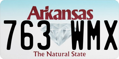 AR license plate 763WMX