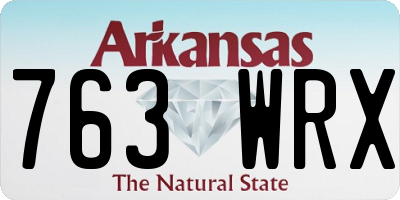 AR license plate 763WRX