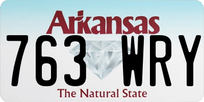 AR license plate 763WRY