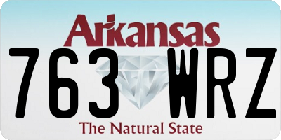 AR license plate 763WRZ