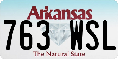 AR license plate 763WSL