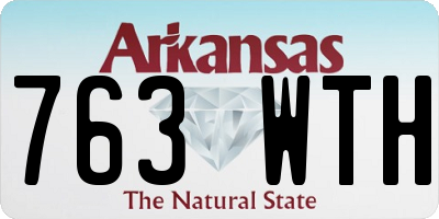 AR license plate 763WTH