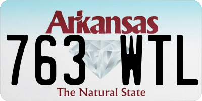 AR license plate 763WTL