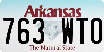 AR license plate 763WTO