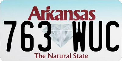 AR license plate 763WUC