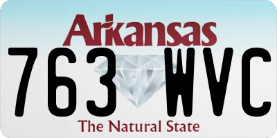 AR license plate 763WVC