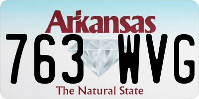 AR license plate 763WVG