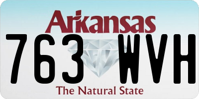 AR license plate 763WVH