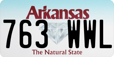 AR license plate 763WWL