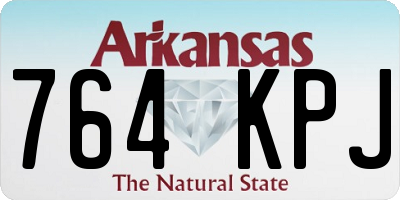 AR license plate 764KPJ