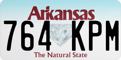 AR license plate 764KPM