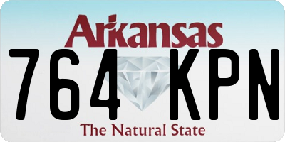 AR license plate 764KPN