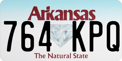 AR license plate 764KPQ