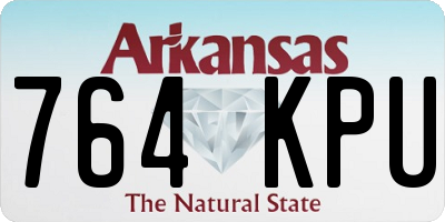 AR license plate 764KPU