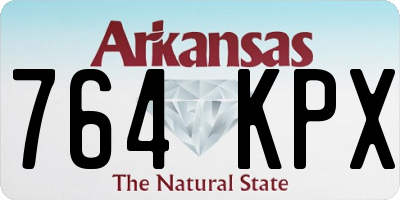 AR license plate 764KPX