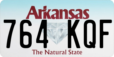 AR license plate 764KQF