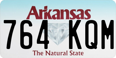 AR license plate 764KQM