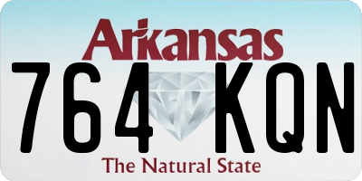 AR license plate 764KQN