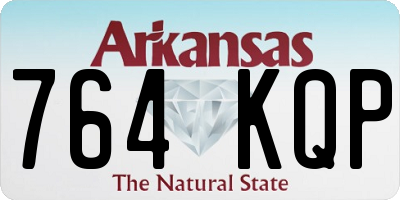 AR license plate 764KQP