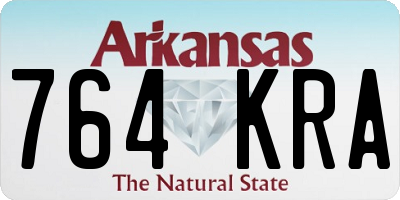 AR license plate 764KRA