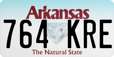 AR license plate 764KRE