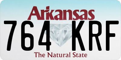 AR license plate 764KRF