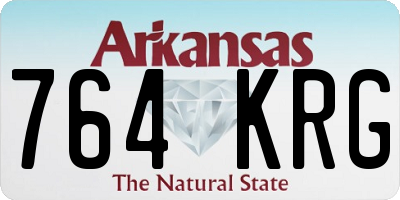 AR license plate 764KRG