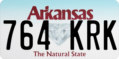 AR license plate 764KRK