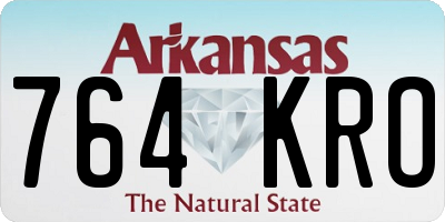AR license plate 764KRO