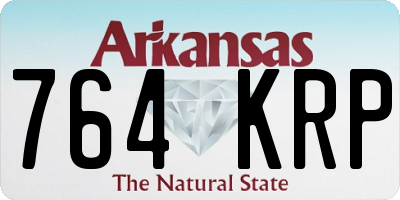 AR license plate 764KRP